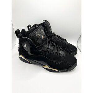 Jordan True Flight GS Boys Size 6.5Y 'Black Metallic Gold'
